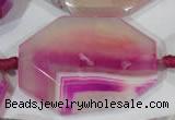 CAG2880 15.5 inches 30*40mm faceted octagonal agate gemstone beads