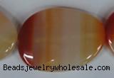 CAG3269 15.5 inches 28*40mm freeform red line agate beads