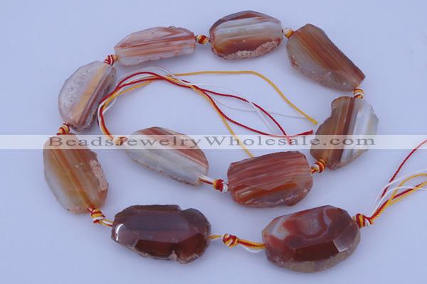 CAG332 rough agate nugget shape gemstone beads Wholesale