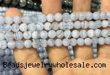 CAG3577 15.5 inches 6mm round blue lace agate beads wholesale