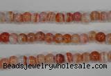 CAG3586 15.5 inches 6mm round red line agate beads wholesale