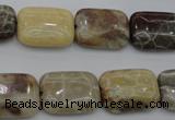 CAG3892 15.5 inches 13*18mm rectangle chrysanthemum agate beads