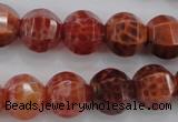 CAG4171 15.5 inches 14mm pumpkin natural fire agate beads