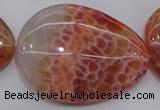 CAG4234 15.5 inches 35*48mm - 37*53mm freeform natural fire agate beads