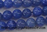 CAG4301 15.5 inches 6mm round dyed blue fire agate beads