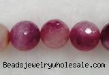 CAG432 15.5 inches 16mm faceted round agate beads Wholesale