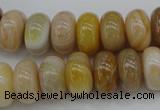 CAG4332 15.5 inches 8*14mm rondelle botswana agate gemstone beads