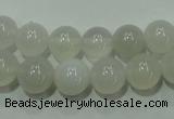 CAG4342 15.5 inches 8mm round white agate beads wholesale