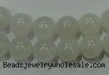 CAG4343 15.5 inches 10mm round white agate beads wholesale