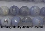 CAG4362 15.5 inches 8mm faceted round blue lace agate beads