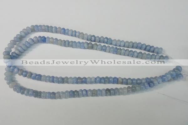 CAG4371 15.5 inches 5*8mm rondelle dyed blue lace agate beads