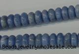 CAG4372 15.5 inches 5*10mm rondelle dyed blue lace agate beads