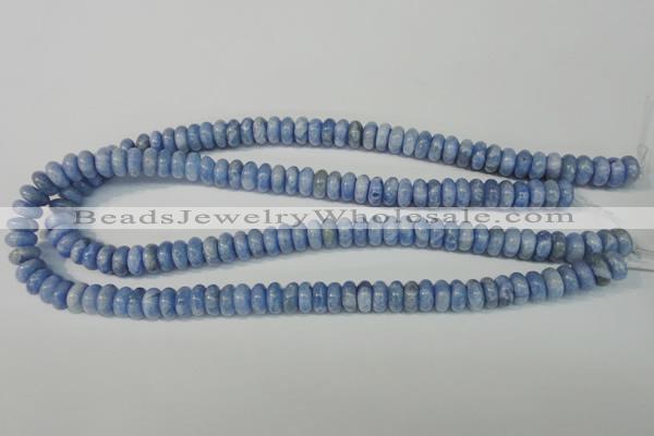 CAG4372 15.5 inches 5*10mm rondelle dyed blue lace agate beads