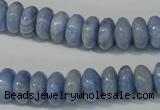 CAG4373 15.5 inches 6*12mm rondelle dyed blue lace agate beads