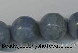 CAG4377 15.5 inches 20mm round dyed blue lace agate beads