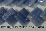 CAG4398 15.5 inches 18*18mm diamond dyed blue lace agate beads