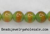 CAG445 15.5 inches 14mm round agate gemstone beads wholesale