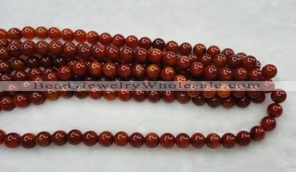 CAG446 15.5 inches 16mm round red agate gemstone beads wholesale