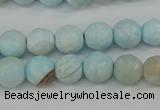 CAG4485 15.5 inches 6mm faceted round agate beads wholesale