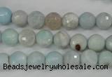 CAG4493 15.5 inches 8mm faceted round fire crackle agate beads