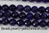 CAG4495 15.5 inches 8mm faceted round fire crackle agate beads