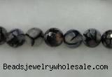 CAG450 15.5 inches 10mm faceted round agate beads Wholesale