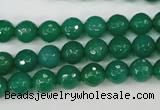 CAG4507 15.5 inches 8mm faceted round agate beads wholesale