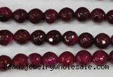 CAG4508 15.5 inches 8mm faceted round agate beads wholesale