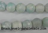 CAG4515 15.5 inches 10mm faceted round fire crackle agate beads