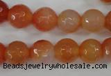 CAG4551 15.5 inches 12mm faceted round agate beads wholesale