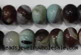 CAG4592 15.5 inches 10*14mm rondelle agate beads wholesale