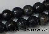 CAG4612 15.5 inches 6mm faceted round fire crackle agate beads