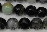 CAG4645 15.5 inches 8mm faceted round fire crackle agate beads