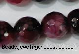 CAG4669 15.5 inches 10mm faceted round fire crackle agate beads