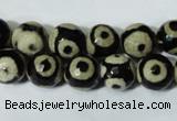 CAG4680 15.5 inches 10mm faceted round tibetan agate beads wholesale