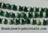 CAG4694 15.5 inches 6mm faceted round tibetan agate beads wholesale