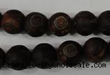 CAG4761 15 inches 12mm round tibetan agate beads wholesale