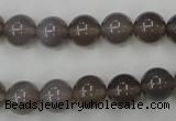 CAG4772 15 inches 10mm round grey agate beads wholesale