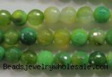 CAG4781 15.5 inches 8mm faceted round fire crackle agate beads