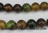 CAG4833 15 inches 10mm round dragon veins agate beads wholesale