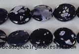 CAG4892 15 inches 15mm faceted coin fire crackle agate beads