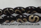 CAG5081 15.5 inches 8*12mm drum tibetan agate beads wholesale