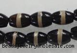 CAG5082 15.5 inches 8*12mm drum tibetan agate beads wholesale