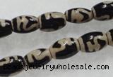 CAG5083 15.5 inches 8*12mm drum tibetan agate beads wholesale