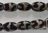 CAG5086 15.5 inches 8*12mm drum tibetan agate beads wholesale