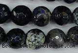 CAG5225 15 inches 14mm faceted round fire crackle agate beads