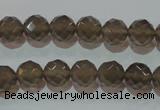 CAG5248 15.5 inches 10mm faceted round Brazilian grey agate beads