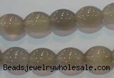 CAG5256 15.5 inches 10*12mm rice Brazilian grey agate beads