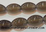 CAG5257 15.5 inches 12*18mm rice Brazilian grey agate beads