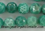 CAG5311 15.5 inches 8mm faceted round peafowl agate gemstone beads